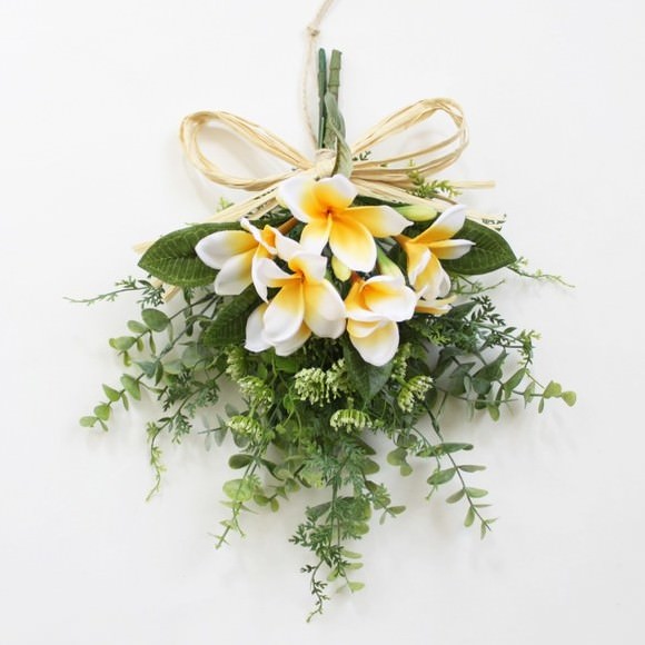 GrandGrue プルメリアのミニスワッグリース